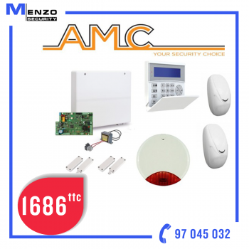 Pack système d'alarme filaire AMC Tunisie